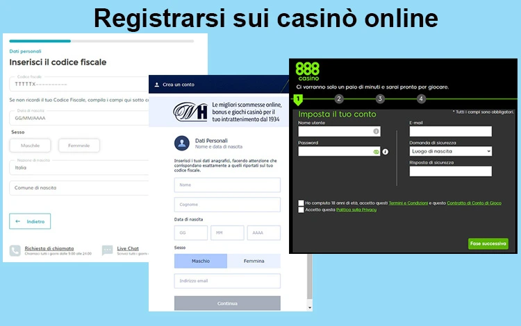 Registrazione casino online