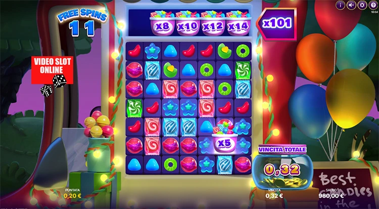 101 candies free spin