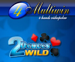 Deuces Wild 4 Mani Video Poker