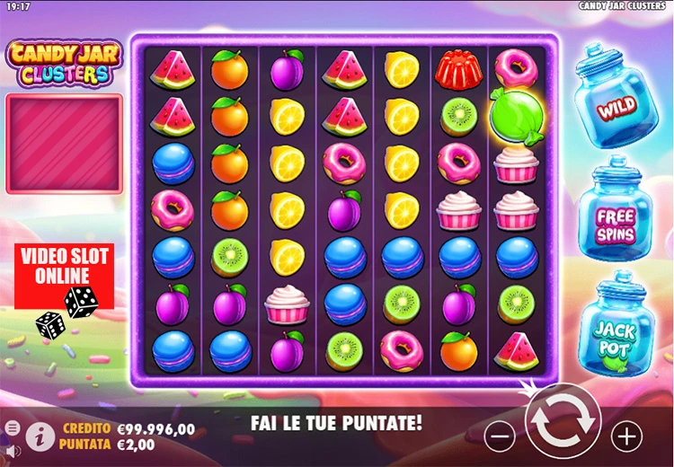 Candy Jar Clusters gioco bonus