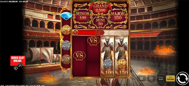 Cash Maximus Battle Arena bonus