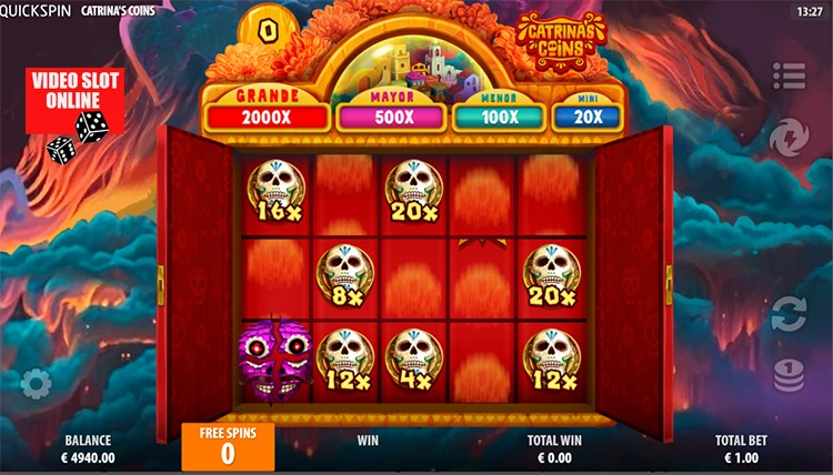 Catrinas Coins gioco bonus
