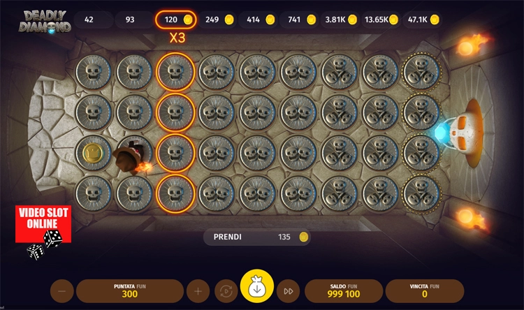 Deadly Diamond tabellone gioco
