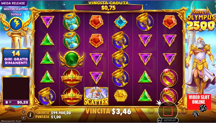 Gates of Olympus 2500 slot partita