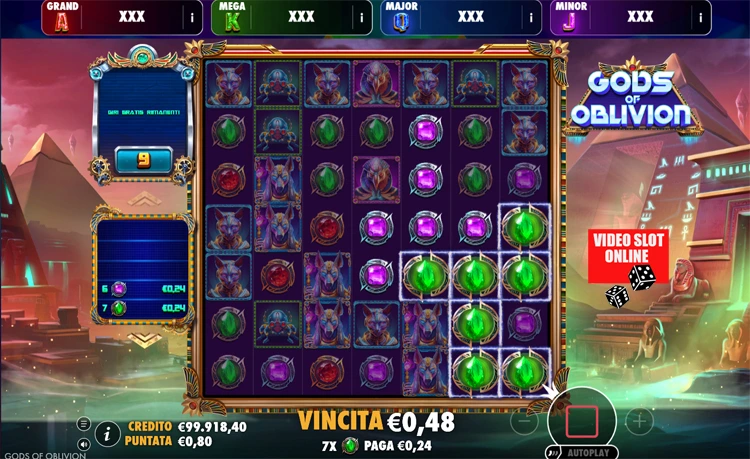Gods of Oblivion bonus slot