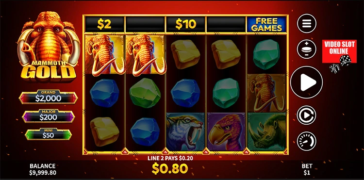 Mammoth Gold bonus