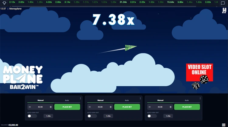 Moneyplane crash game partita
