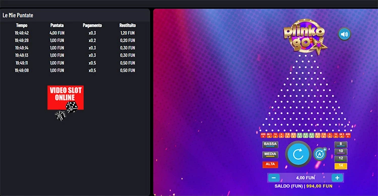 Partite Plinko GO