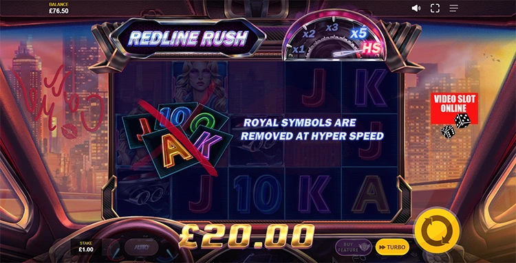 Redline Rush bonus