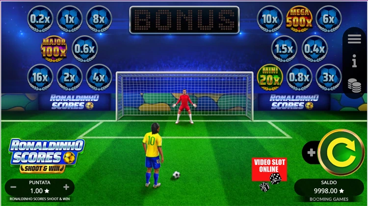 Ronaldinho Scores gioco arcade