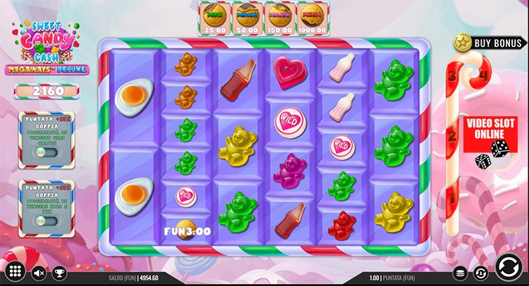 Sweet Candy Cash Megaways Deluxe bonus