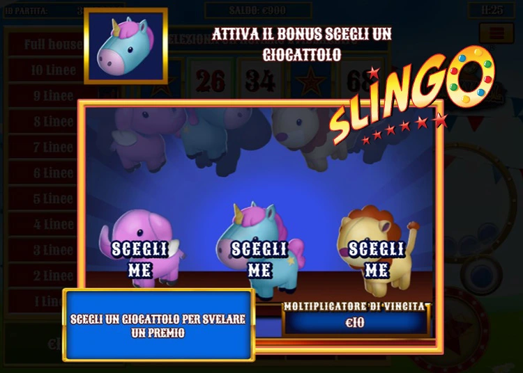 bonus slingo carnival