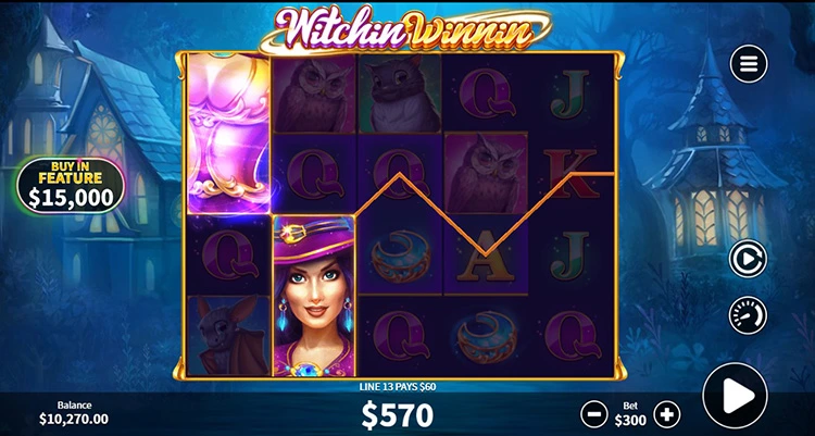 come si gioca su Witchin Winnin