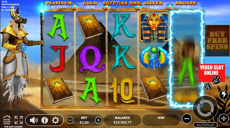 egyptian book free spin