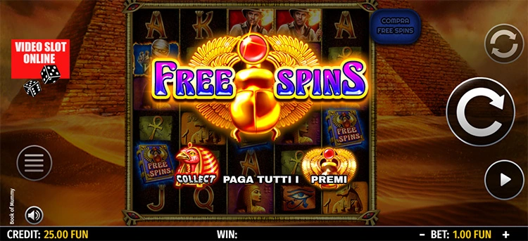 slot machine mummia bonus