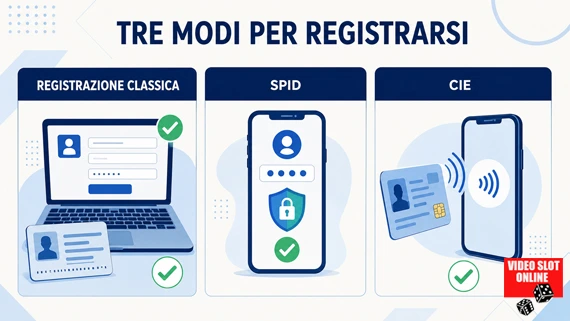 tipi di registrazione casino