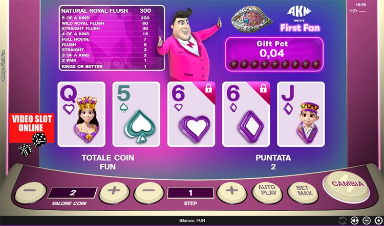 video poker gratis token