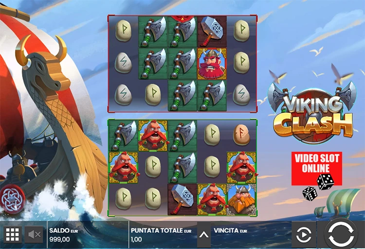 viking clash doppia slot