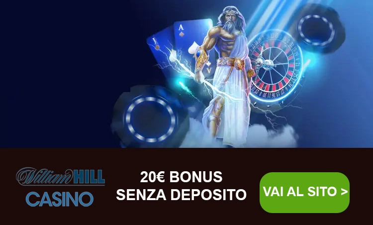 williamhill codice bonus senza deposito